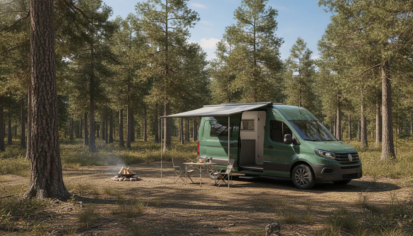 Kastenwagen Wohnmobil, Symbolbild · KI-generiert