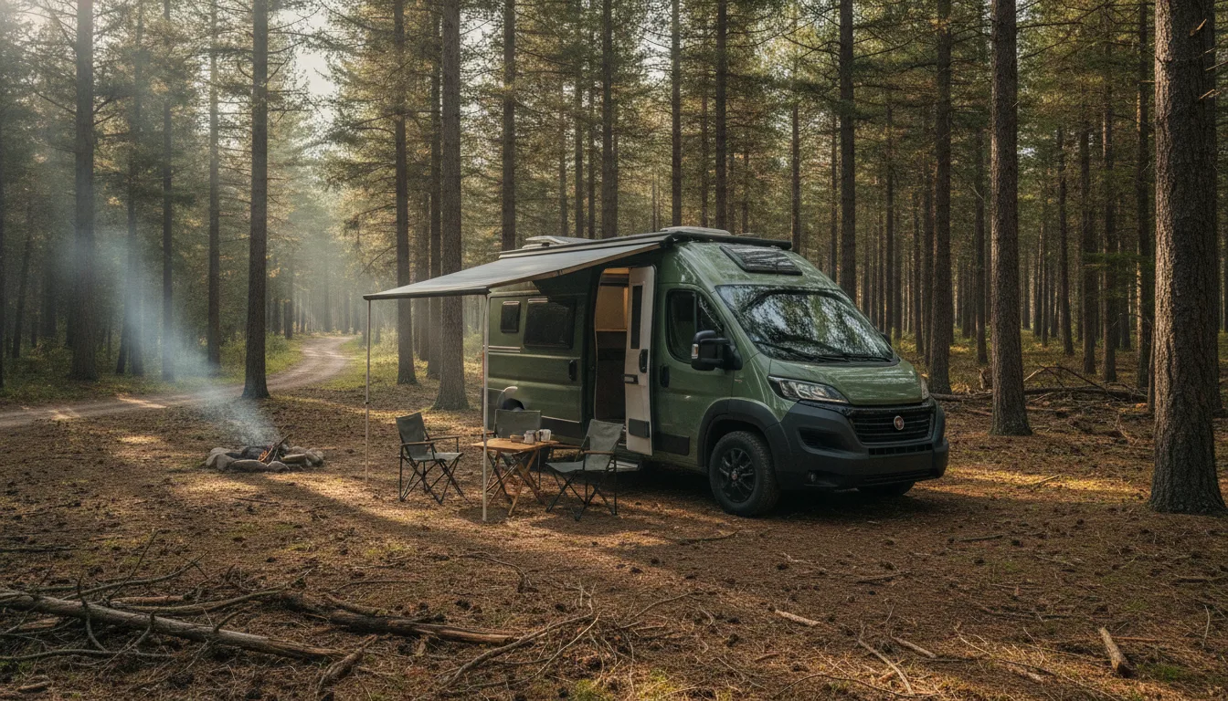 Kastenwagen Wohnmobil, Symbolbild · KI-generiert