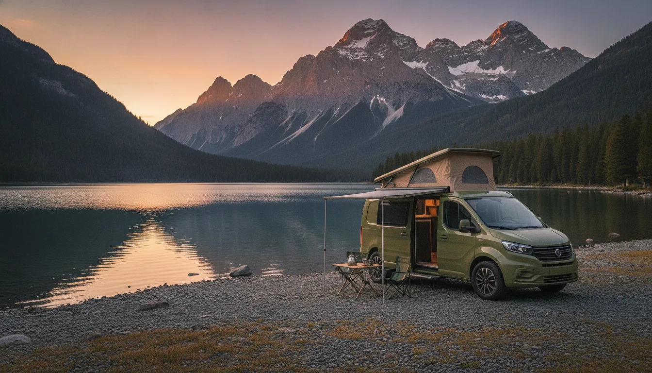 Kastenwagen Wohnmobil, Symbolbild · KI-generiert