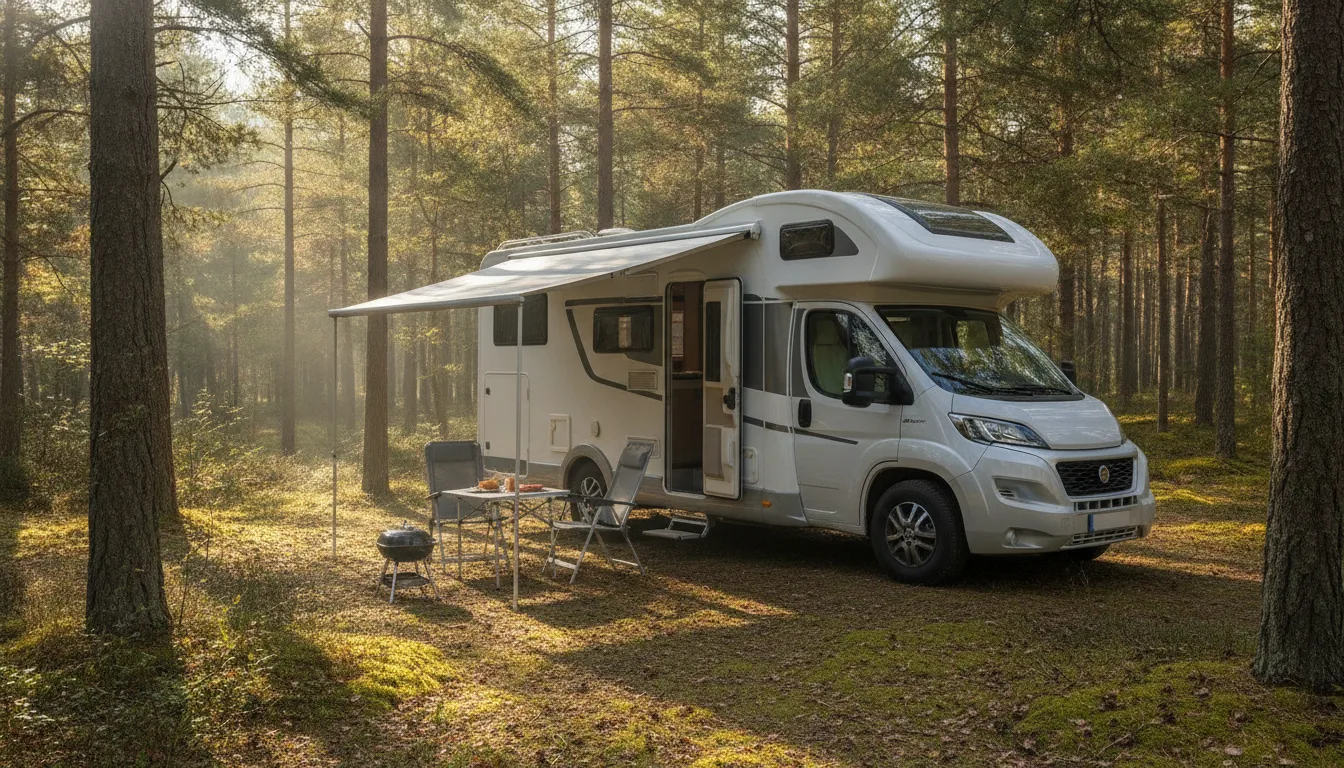 Alkoven Wohnmobil, Symbolbild · KI-generiert