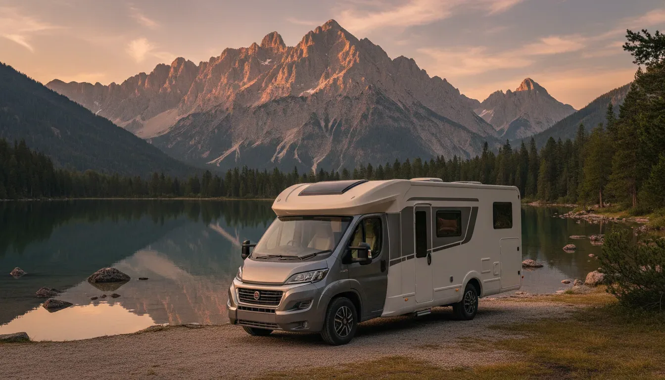 Teilintegriert Wohnmobil, Symbolbild · KI-generiert